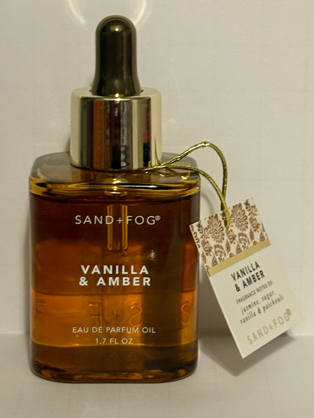 SAND+FOG Vanilla & Amber Eau de Parfum Oil - NEW